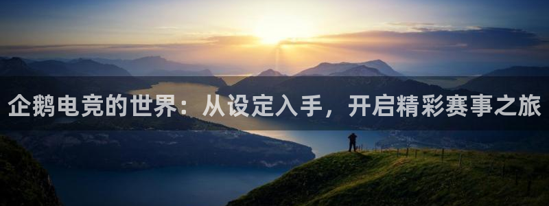 南宫电竞注册：企鹅电竞的世界：从设定入手，开启精彩赛事之旅