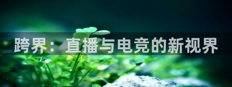 南宫电竞平台：跨界：直播与电竞的新视界