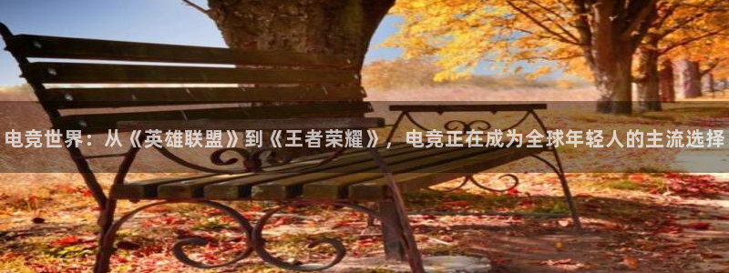 南宫电竞官网：电竞世界：从《英雄联盟》到《王者荣耀》，电竞正在成为全球年轻人的主流选择