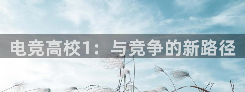 南宫电竞注册：电竞高校1：与竞争的新路径